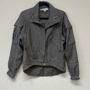 kaufmanfranco  womans Charcoal Utility Jacket size M